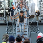 22/06/2015  Salerno Molo Manfredi Sbarco Migranti dalla nave tedesca Holstein.