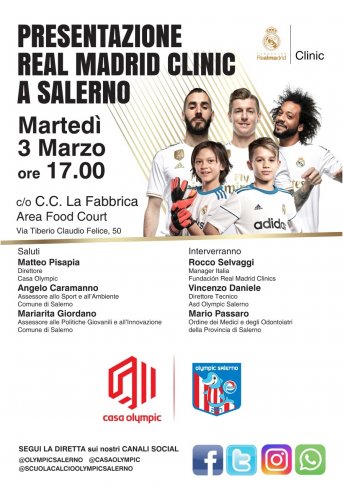 Real Madrid Clinic a Salerno, questo pomeriggio la presentazione - aSalerno.it