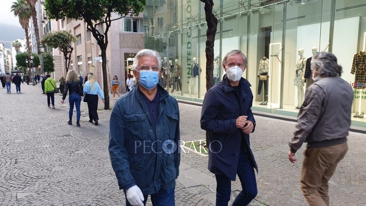 “Indossate la mascherina” sindaco in perlustrazione sul Corso Vittorio Emanuele – LE FOTO - aSalerno.it