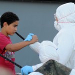 22/06/2015  Salerno Molo Manfredi Sbarco Migranti dalla nave tedesca Holstein.