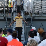 22/06/2015  Salerno Molo Manfredi Sbarco Migranti dalla nave tedesca Holstein.