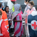 22/06/2015  Salerno Molo Manfredi Sbarco Migranti dalla nave tedesca Holstein.