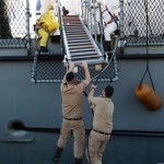 22/06/2015  Salerno Molo Manfredi Sbarco Migranti dalla nave tedesca Holstein.