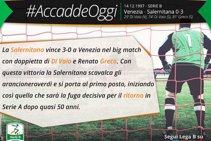 La Salernitana vince a Venezia: 18 anni fa cominciava la fuga - aSalerno.it