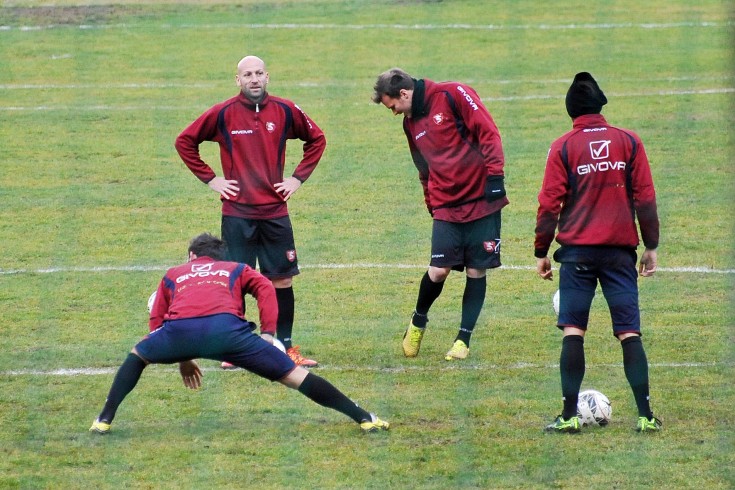 Prove di 4-4-2 con Moro e Pestrin a centrocampo - aSalerno.it