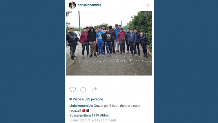 Oiko “scortato” dai giovani tifosi granata: “Che bel rientro a casa” - aSalerno.it