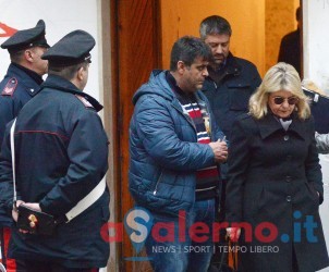 Salerno Sopralluogo Magistrato Elena Guarino nell'appartamento dove è stato ucciso Tura De Marco