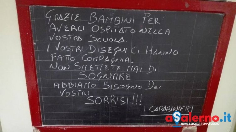 I carabinieri scrivono ai bambini di una scuola:”Abbiamo bisogno dei vostri sorrisi” - aSalerno.it