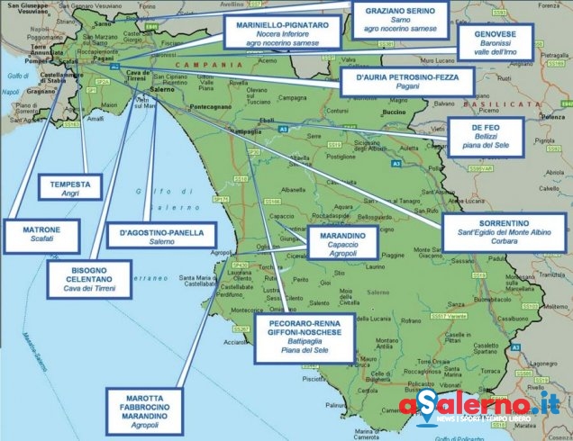 I clan, le zone, i legami, ecco la mappa della criminalità nella provincia di Salerno - aSalerno.it