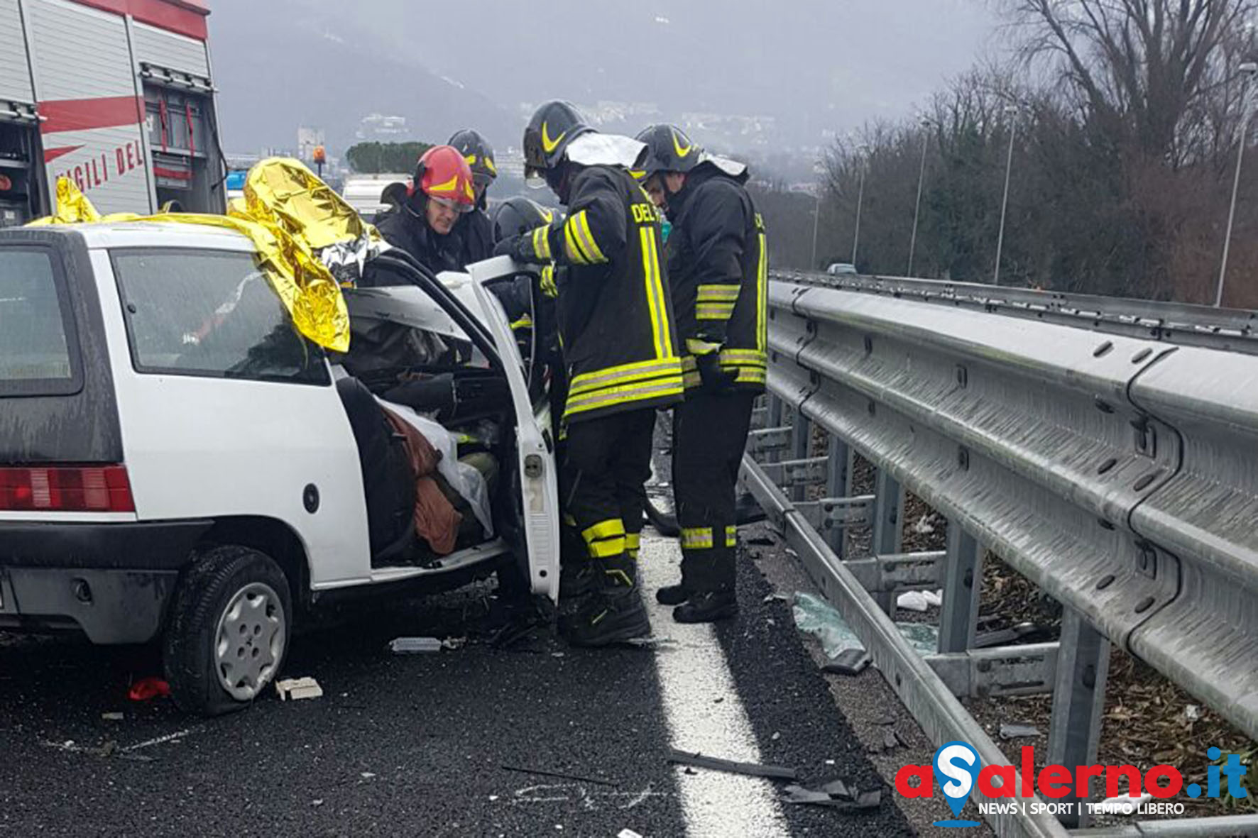 Uscita di Mercato San Severino, imboccano autostrada contromano morti