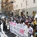 SAL - 08 05 2017 Salerno. Corteo di senegalesi e immigrati. Foto Tanopress