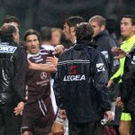 Salernitana - Foggia campionato serie C nella foto cuoghi litiga con la panchina della salernitana (Foto Tanopress)