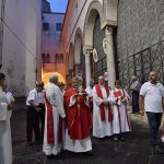 SAL - 21 08 2018 Salerno Duomo. Alzata del panno di San Matteo. Foto Tanopress