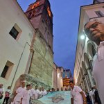 SAL - 21 08 2018 Salerno Duomo. Alzata del panno di San Matteo. Foto Tanopress