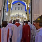 SAL - 21 08 2018 Salerno Duomo. Alzata del panno di San Matteo. Foto Tanopress