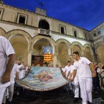 SAL - 21 08 2018 Salerno Duomo. Alzata del panno di San Matteo. Foto Tanopress