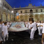 SAL - 21 08 2018 Salerno Duomo. Alzata del panno di San Matteo. Foto Tanopress