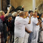 SAL - 21 08 2018 Salerno Duomo. Alzata del panno di San Matteo. Foto Tanopress