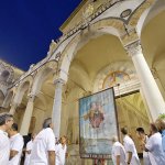 SAL - 21 08 2018 Salerno Duomo. Alzata del panno di San Matteo. Foto Tanopress