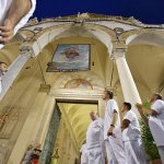 SAL - 21 08 2018 Salerno Duomo. Alzata del panno di San Matteo. Foto Tanopress
