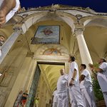 SAL - 21 08 2018 Salerno Duomo. Alzata del panno di San Matteo. Foto Tanopress