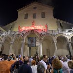 SAL - 21 08 2018 Salerno Duomo. Alzata del panno di San Matteo. Foto Tanopress