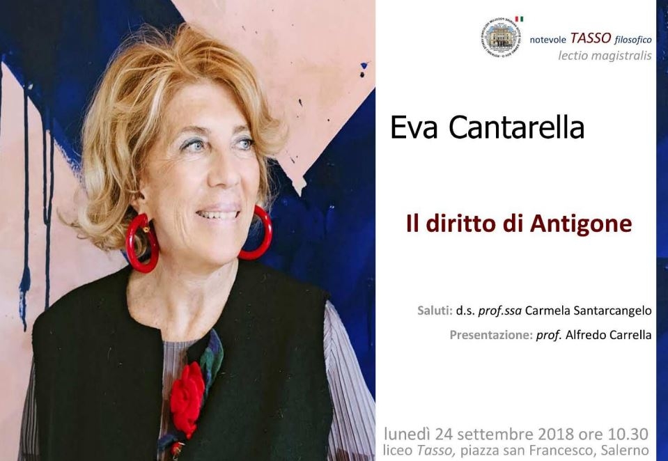 Eva Cantarella e l'Antigone protagonisti al Liceo Tasso