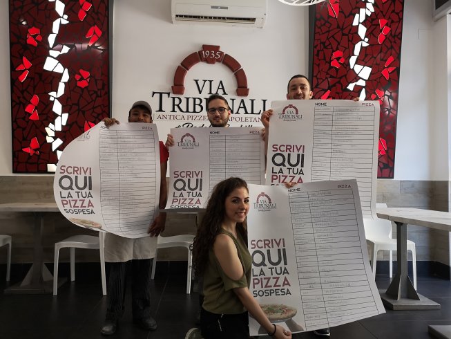 Generosa Salerno: Distribuite 250 pizze sospese - aSalerno.it