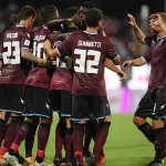 sal - 11 08 2019 Salernitana - catanzaro tim cup. nella foto esultanza kyine