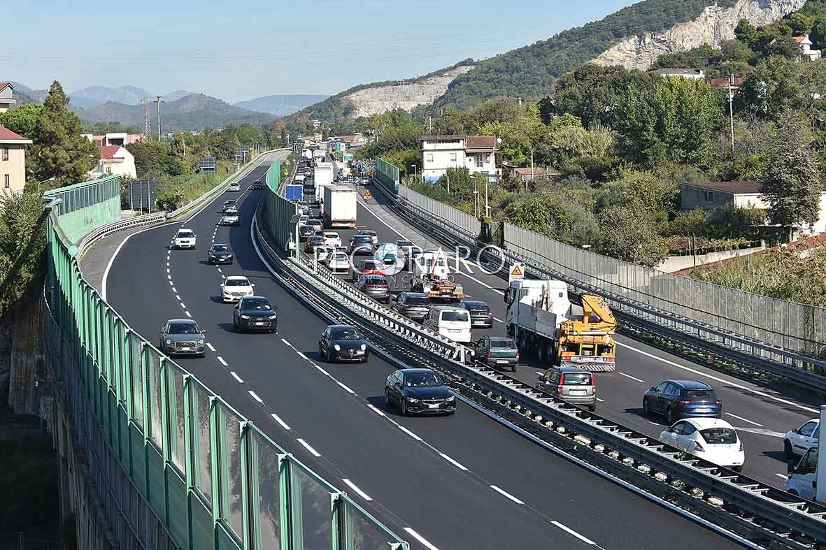 SAL - 14 10 2019 Salerno. Traffico Raccordo SA AV. Foto Tanopress