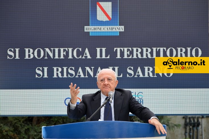 Fiume Sarno, De Luca sul progetto di bonifica: “Storico per la Campania” - aSalerno.it