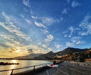 Salerno lungomare tramonto