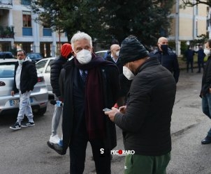 Sopralluogo del sindaco Vincenzo Napoli in via Premuda