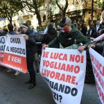 Covid ; protesta degli imprenditori e no dad