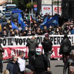 Covid ; protesta degli imprenditori e no dad