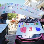 Covid, protesta No DAD foto Francesco Pecoraro