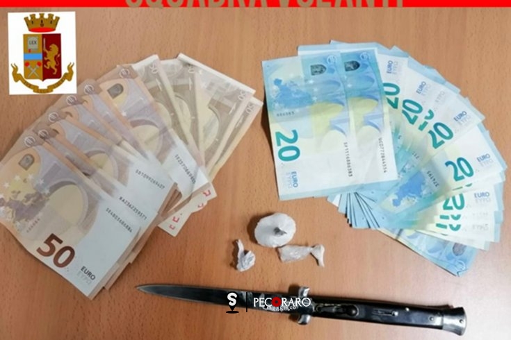 Cocaina, soldi ed un coltello di 27 cm, arrestati tre spacciatori salernitani a Pastena - aSalerno.it