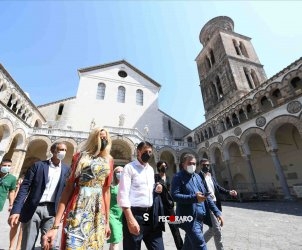 sal - 19 08 2021 Salerno. Giuseppe Conte in visita a Salerno