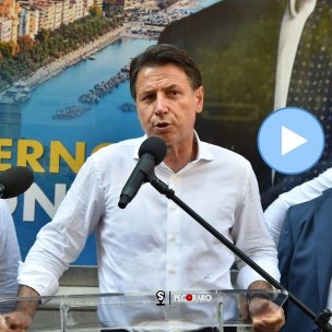 sal - 19 08 2021 Salerno. Giuseppe Conte in visita a Salerno