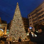 Accensioni luci d'artista natalizie. foto Francesco Pecoraro/Tanopress