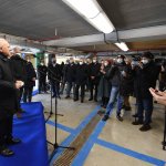 07 12 2021 salerno. Inaugurazione parcheggio Piazza Della Libertà.