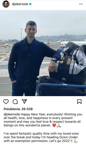 Covid e sport, Djokovic partecipare all’Australia Open anche senza vaccino - aSalerno.it