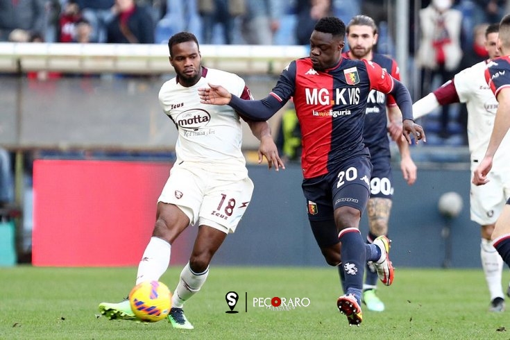 Salernitana, Bonazzoli timbra il cartellino: 1-1 a Genova (pt) - aSalerno.it
