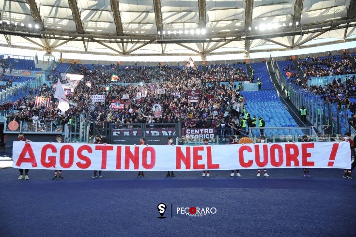 Fiume granata all’Olimpico, spettacolo nel settore ospiti - aSalerno.it
