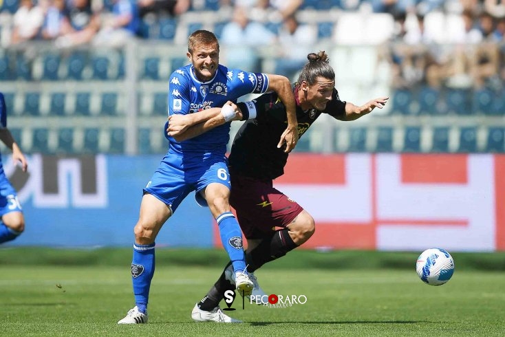 Salernitana in affanno, 1 a 0 Empoli con Cutrone (pt) - aSalerno.it