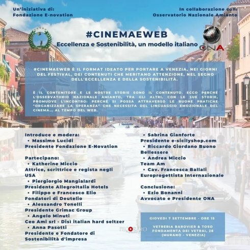 Eccellenza e sostenibilità protagonisti al Festival di Venezia - aSalerno.it