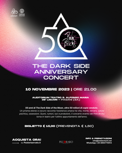 “The Dark Side Anniversary Concert” al Teatro S. Alfonso Maria De’ Liguori di Pagani - aSalerno.it