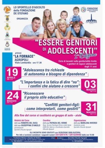 La Fondazione Matteo e Claudina De Stefano di Agropoli promuove “Essere genitori di adolescenti” - aSalerno.it